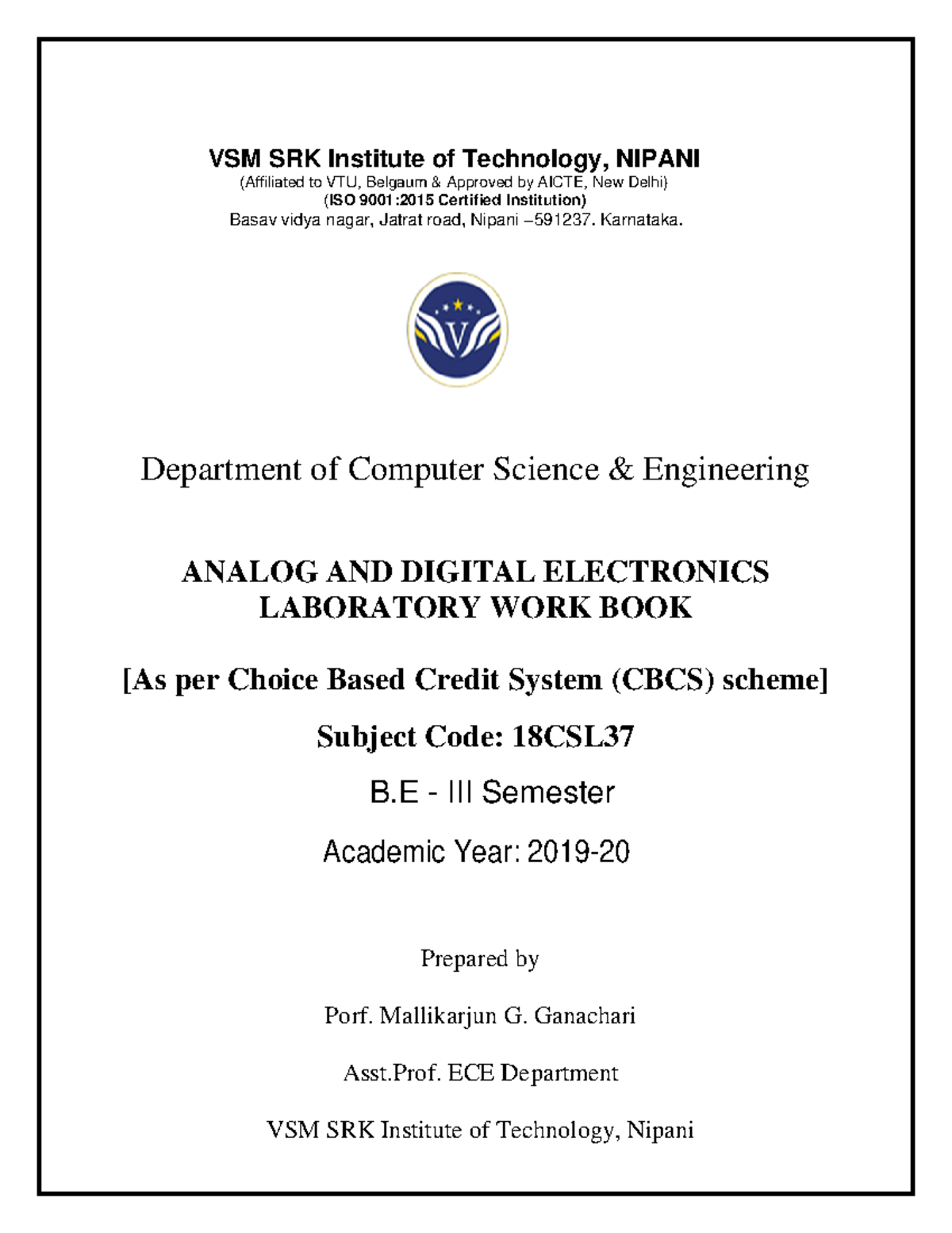 3rd sem ADE LAB Manual(18CSL37) - VSM SRK Institute of Technology ...