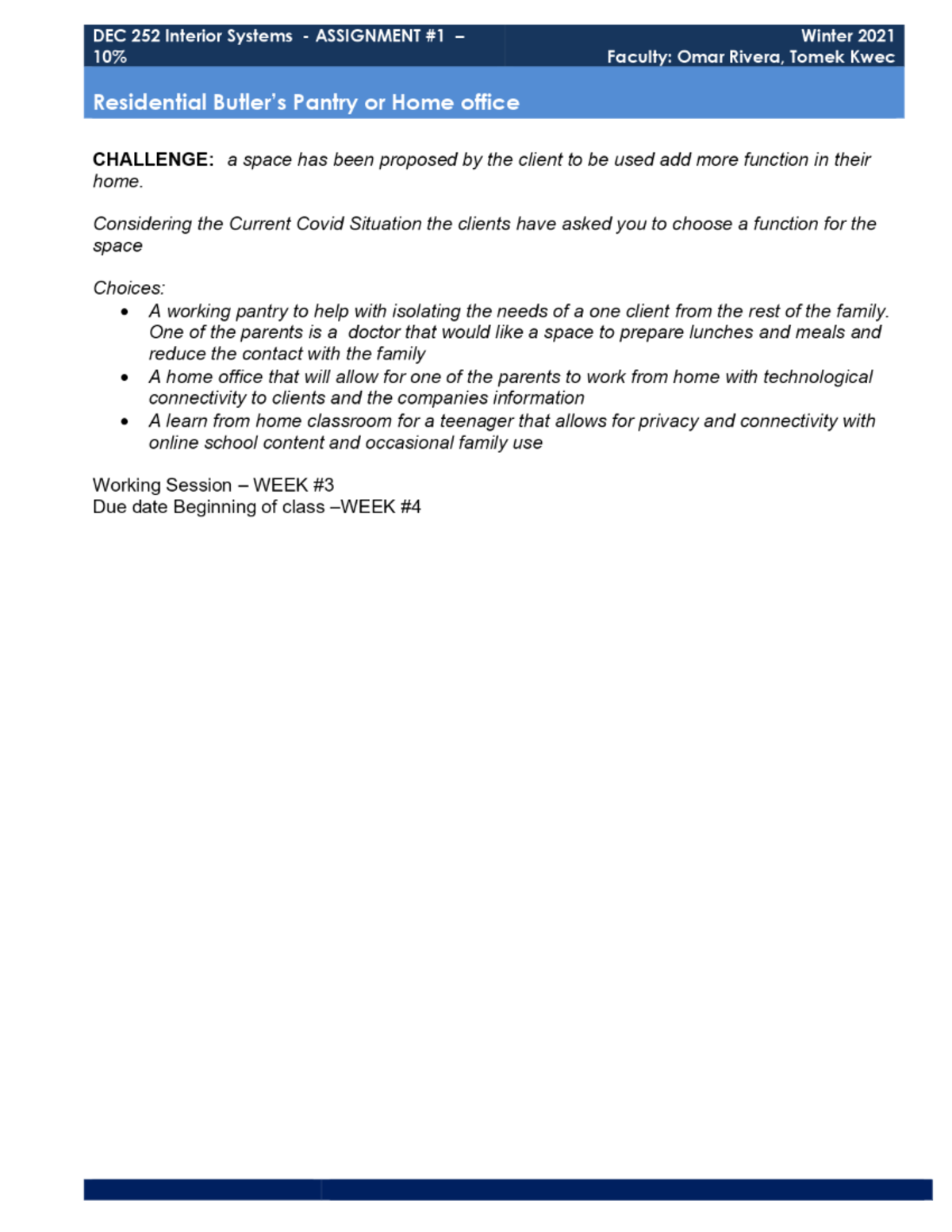 Assignment 1 Brief - Dec 252 - Studocu