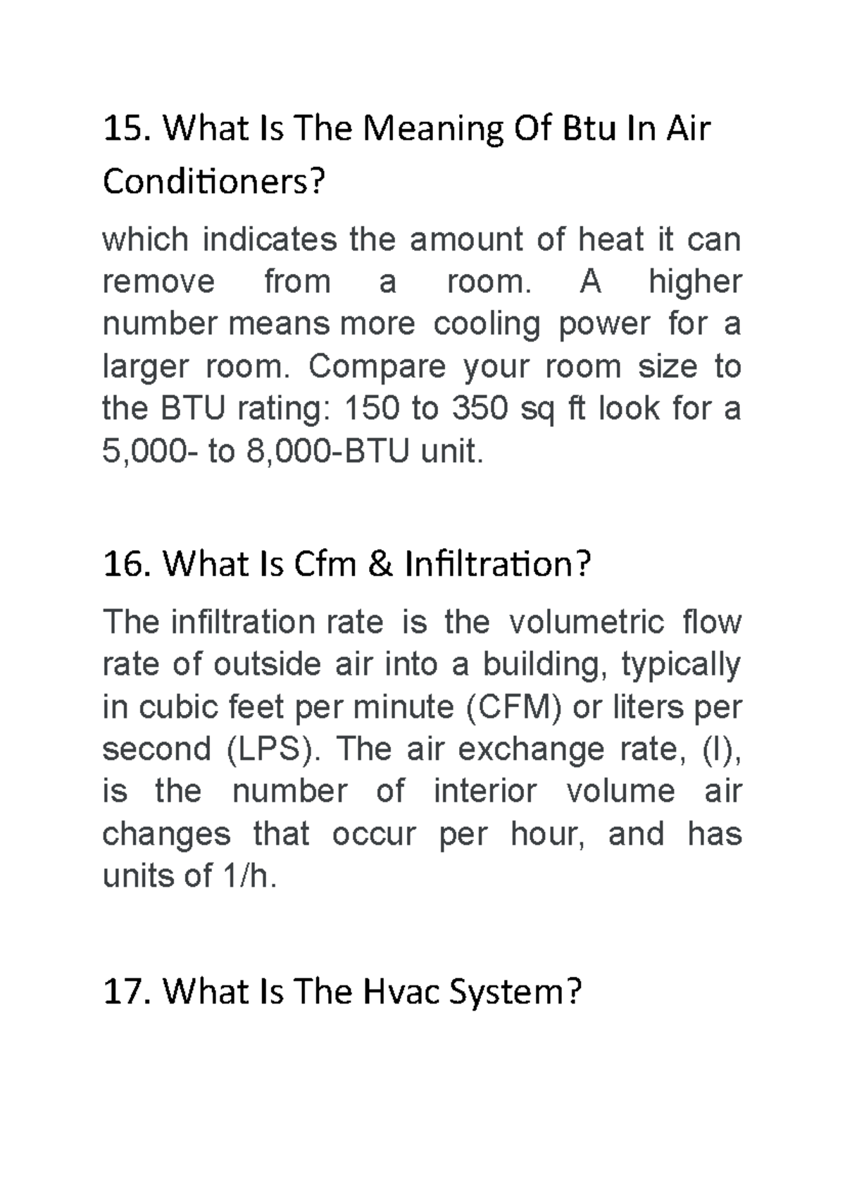 409863545HvacAssignment 15. What Is The Meaning Of Btu In Air