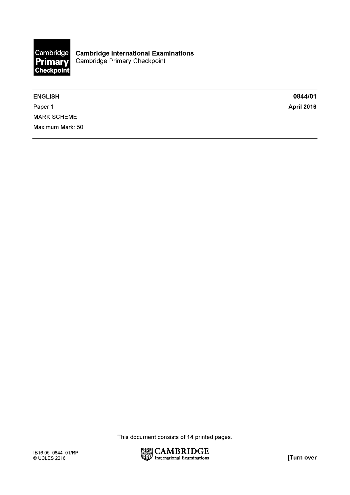 Primary-Checkpoint-English-0844-April-2016-Paper-1-MS - This document ...