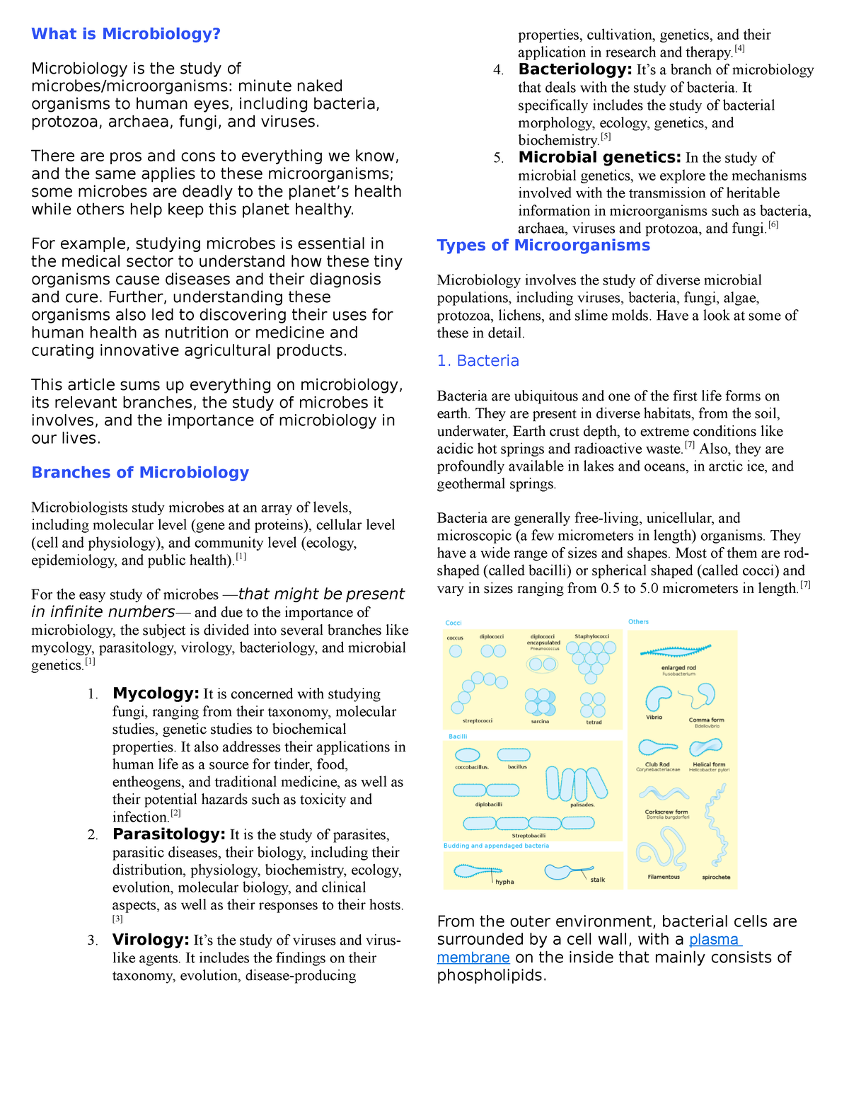 What Is Microbiology - Notes - What Is Microbiology? Microbiology Is ...