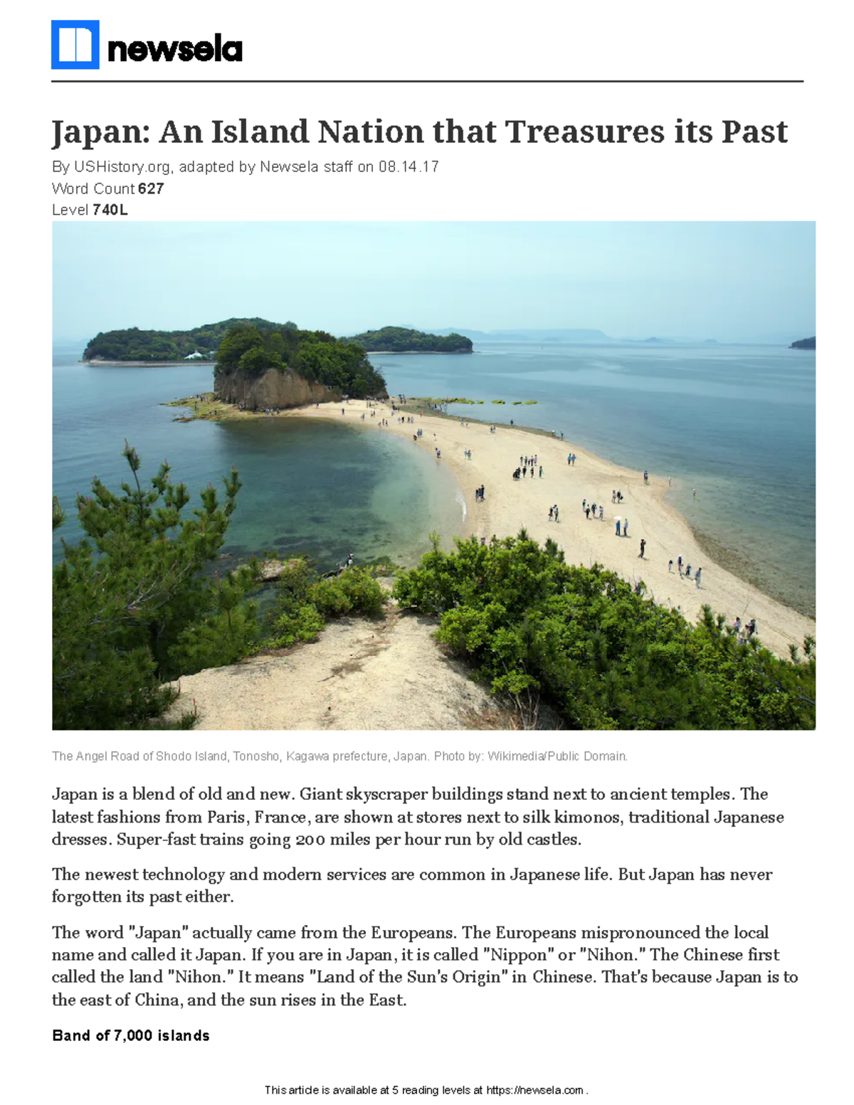 Japan by classmates - This article is available at 5 reading levels at ...