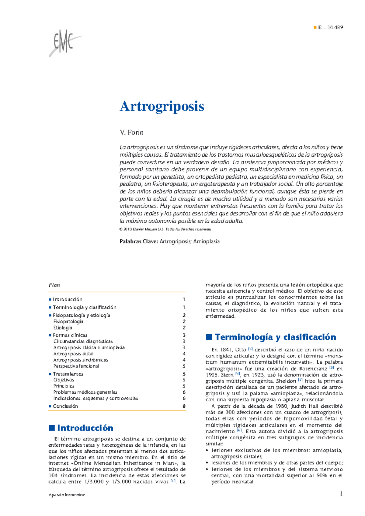 Artrogriposis.......... - Artrogriposis V. Forin La artrogriposis es un ...