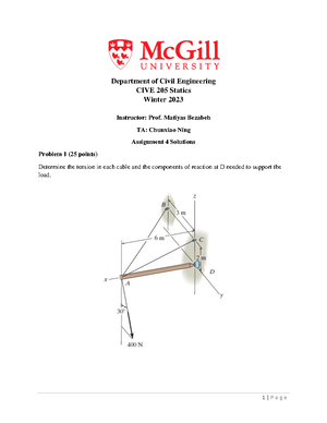 Lab4 - Very important for school (Labs using Matlab) - MECH 222 ...