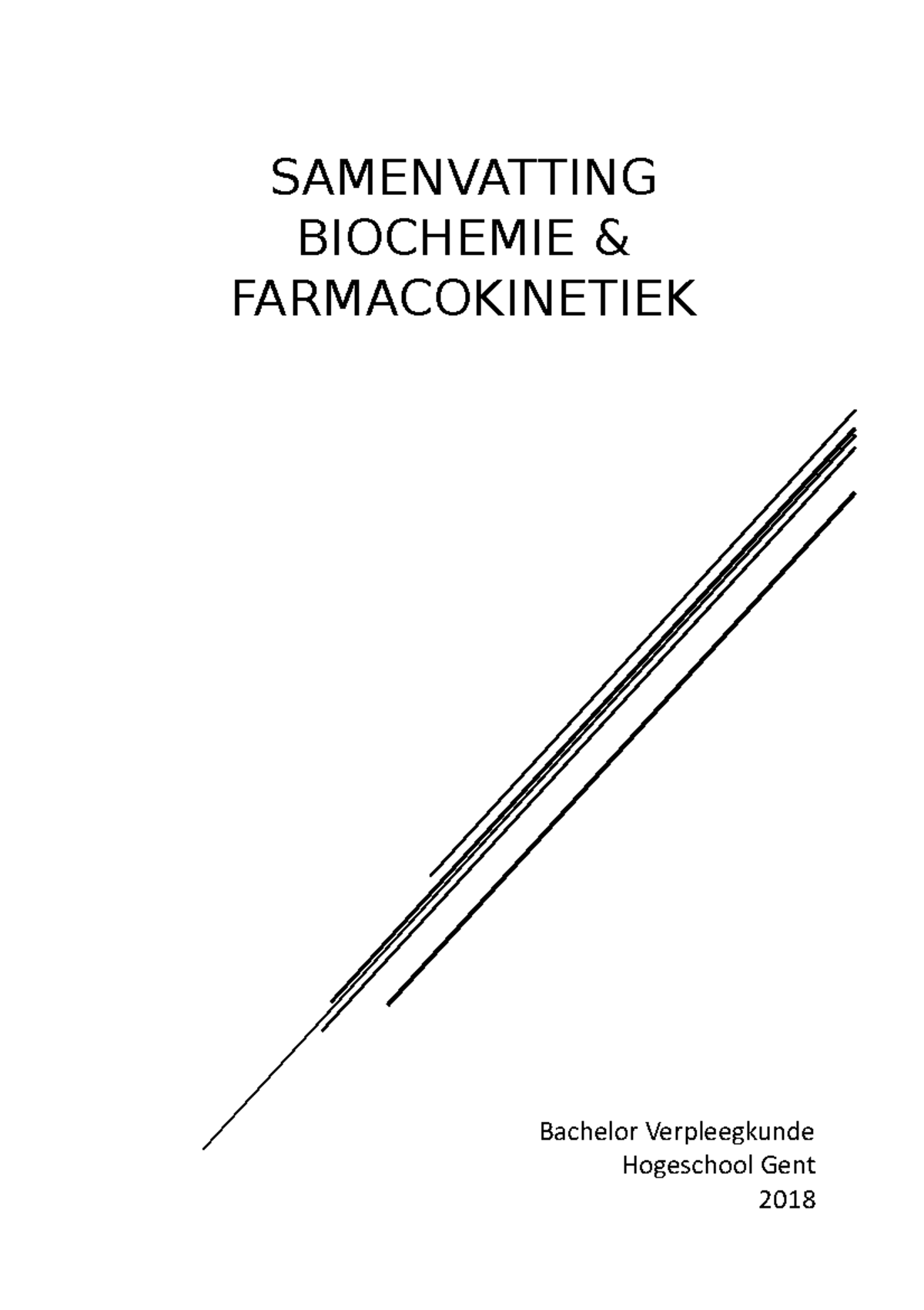 Samenvatting Biochemie - SAMENVATTING BIOCHEMIE & FARMACOKINETIEK ...