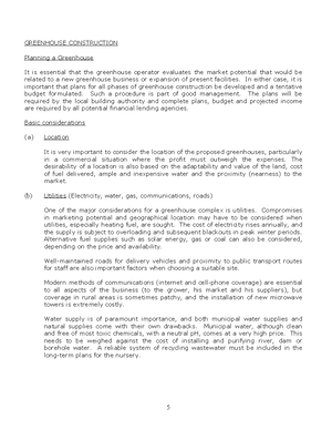 2 Greenhouse Construction