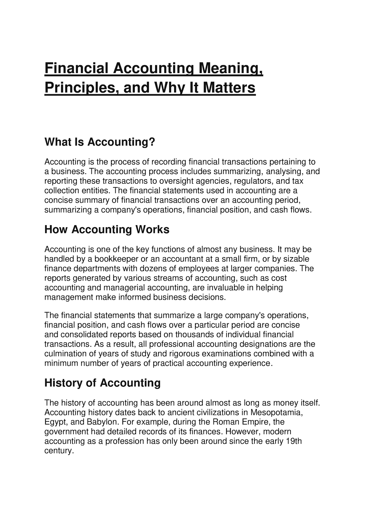 research financial accounting definition