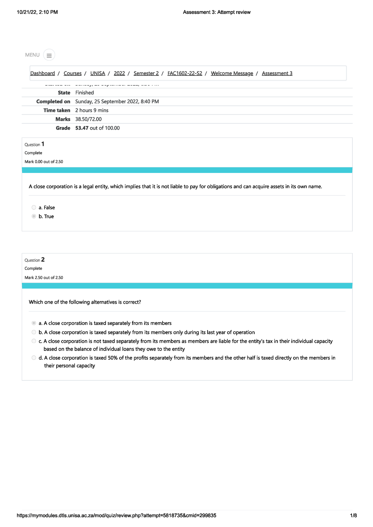 unisa fac1601 assignment 1 answers