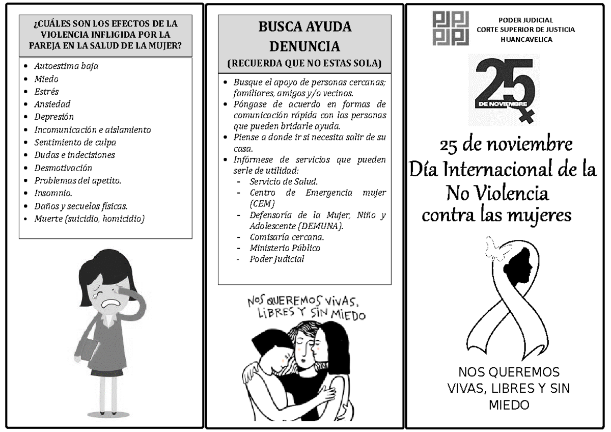 Triptico - 25 DE NOV - Tríptico sobre prevención de violencias - Busque