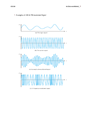In Class work Sheet 5-solution - CI1110 - CI Examples of AM & FM ...