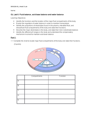 Biol 2302 - Review Quiz 1 - Biol 2302: Review Quiz 1 Know Function Of ...