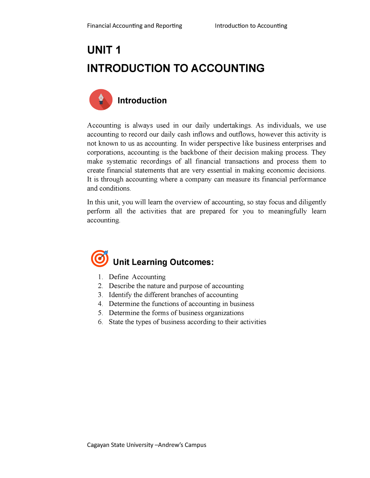 Module-chapter 1-Introduction To Financial Accounting - BS Accountancy ...