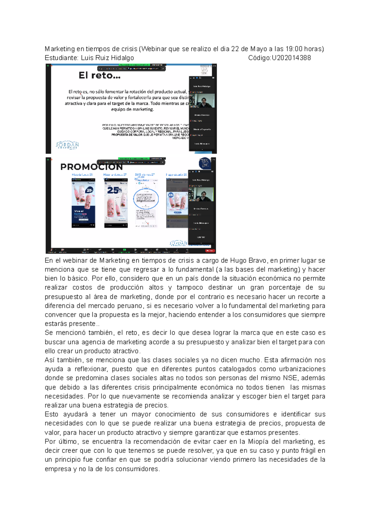 Marketing en tiempos de crisis (participación) Luis Ruiz Hidalgo ...