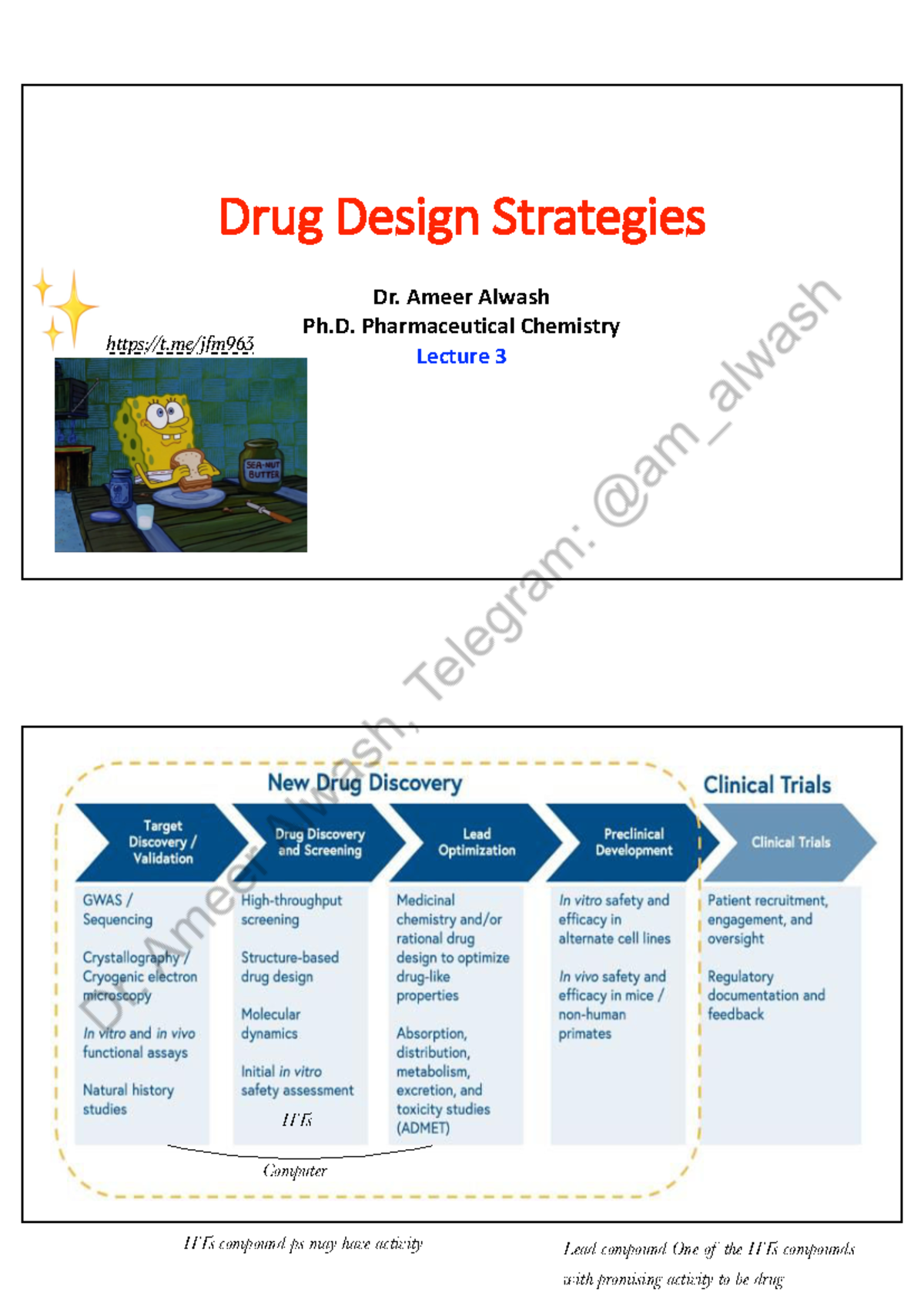 3 Drug Design Strategie - ####### Drug Design Strategies Dr. Ameer ...