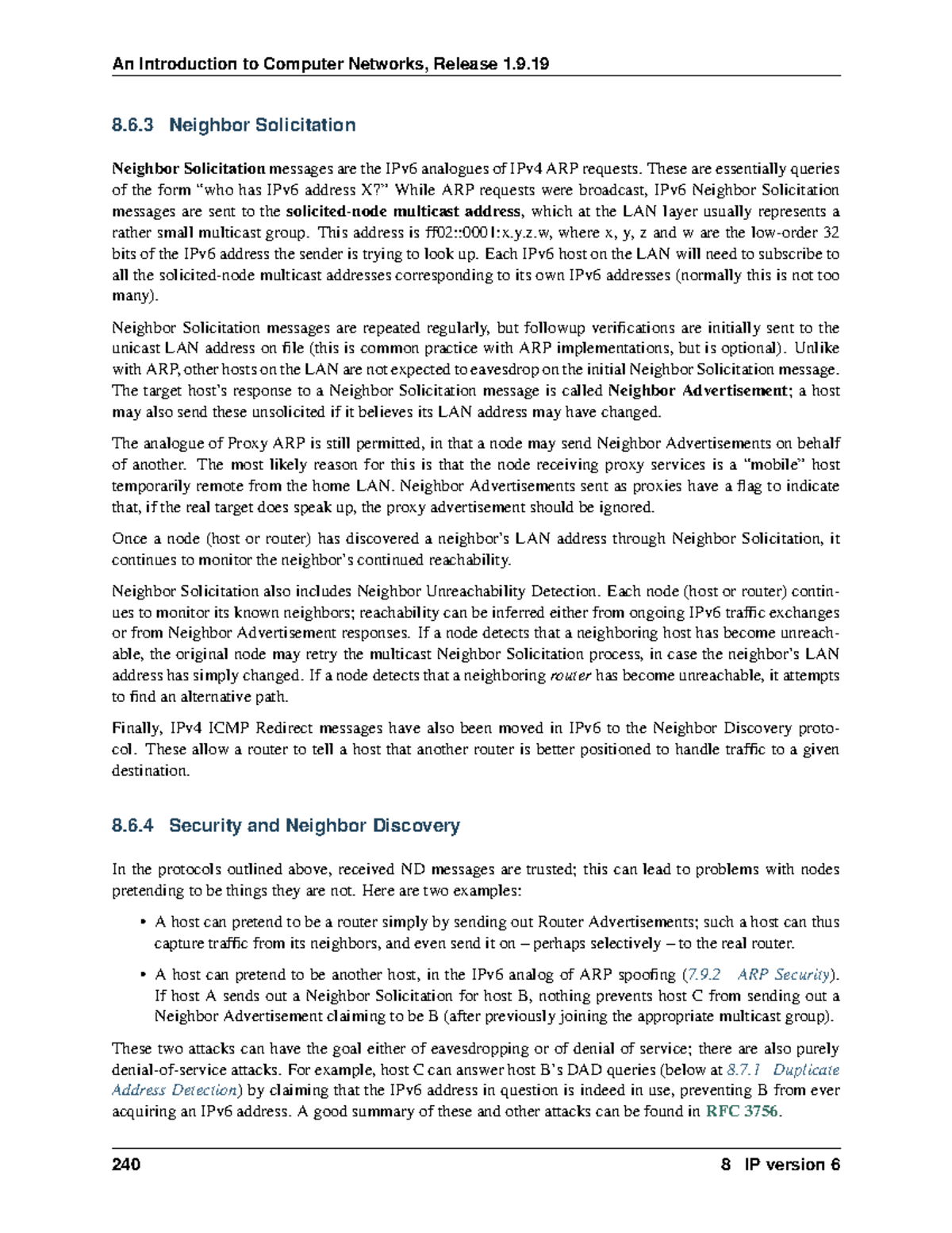 Computer Network - 8.6 Neighbor Solicitation Neighbor ...