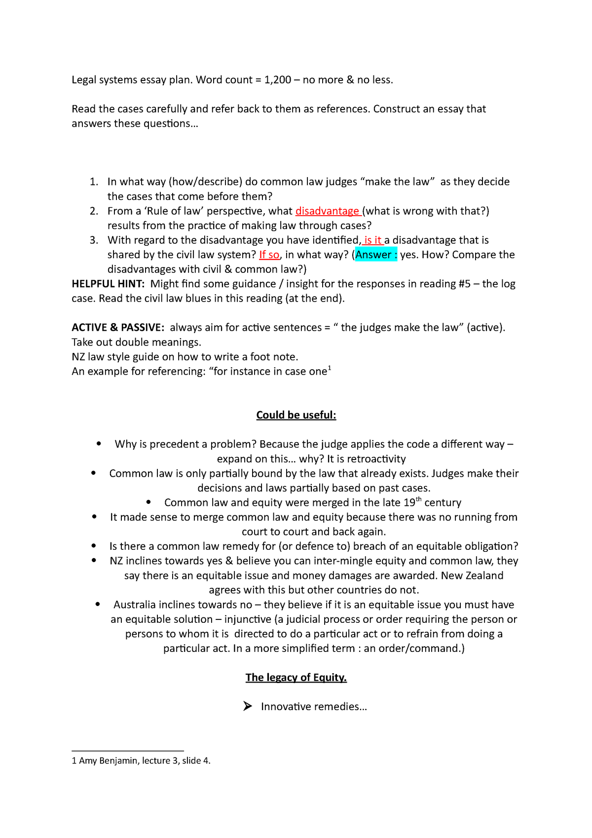 Legal systems essay help - Legal systems essay plan. Word count