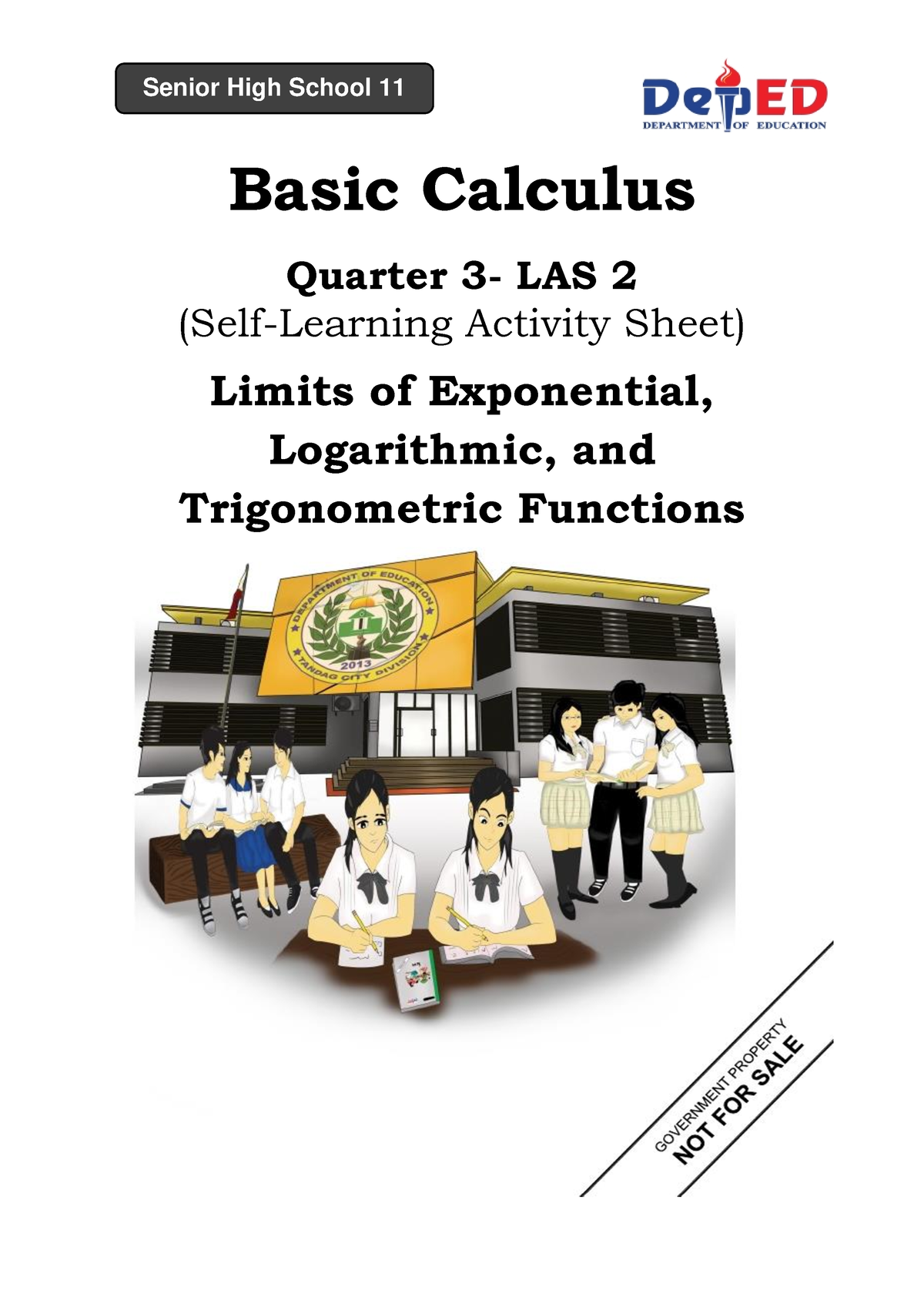 Basic- Calculus-Q3W2 - More On Solving - Senior High School 11 Basic ...