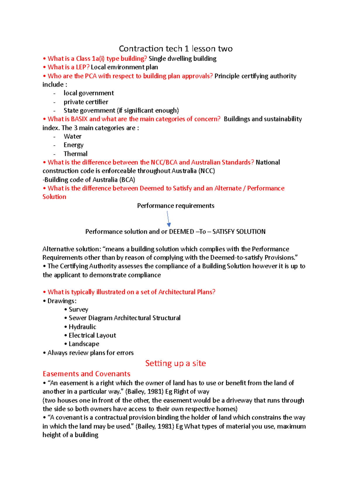 Construction tech 1 lesson 2 - 016109 - Studocu