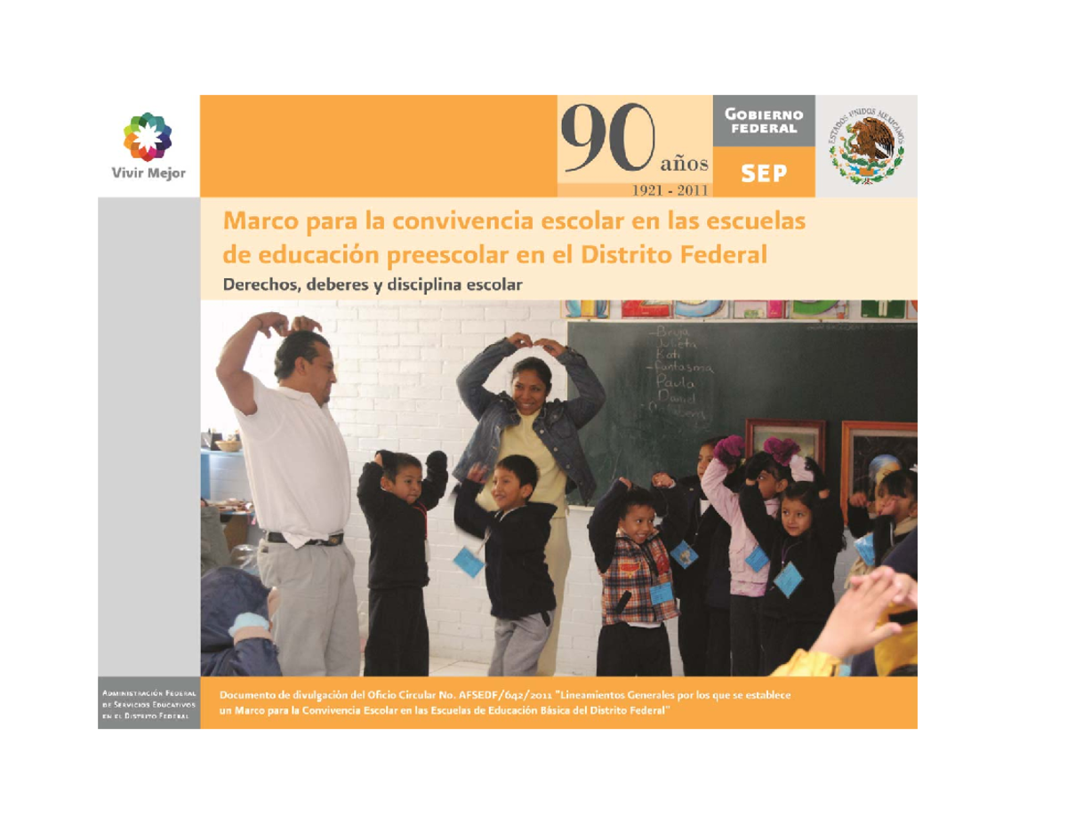MLCE preescolar DF - Aspectos importantes de la pedagogía - 2 MARCO