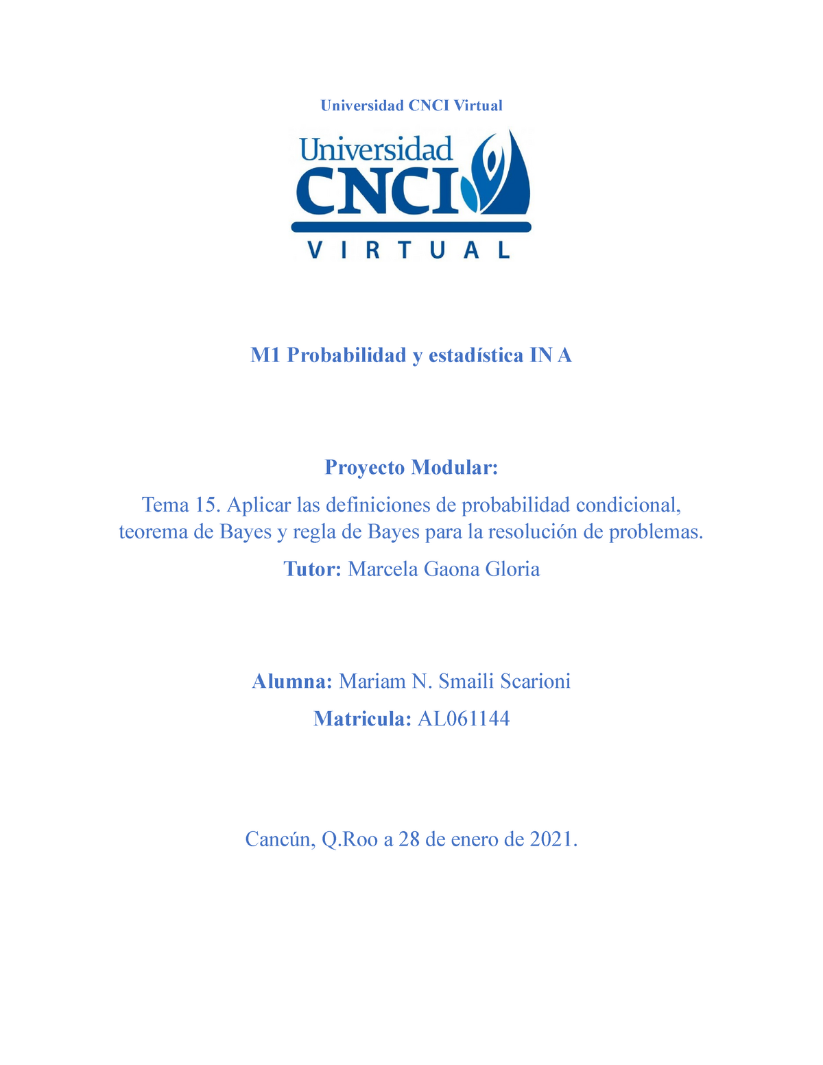 Proyecto Modular Probabilidad Y Estadistica - Universidad CNCI Virtual ...