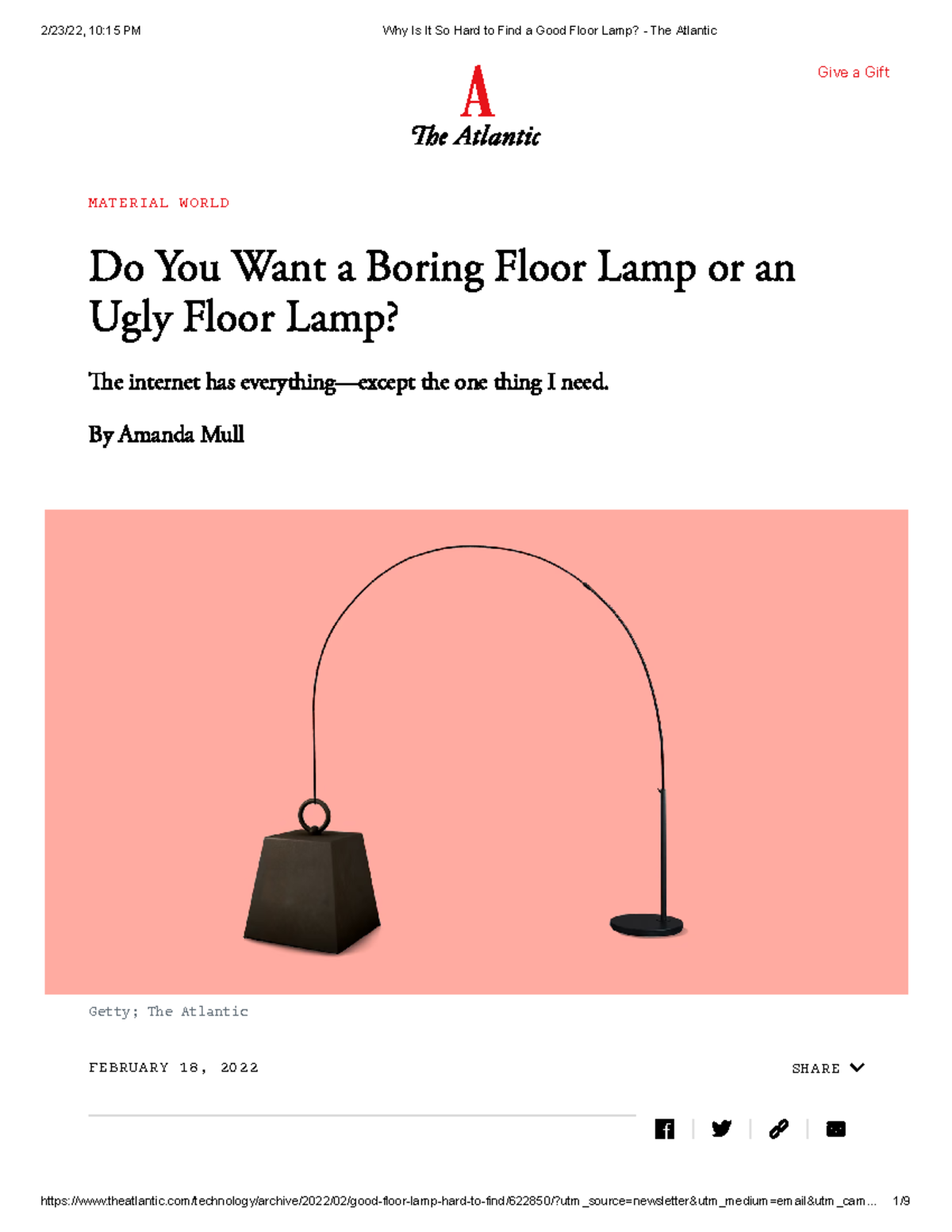 Why Is It So Hard to Find a Good Floor Lamp The Atlantic MATERIAL