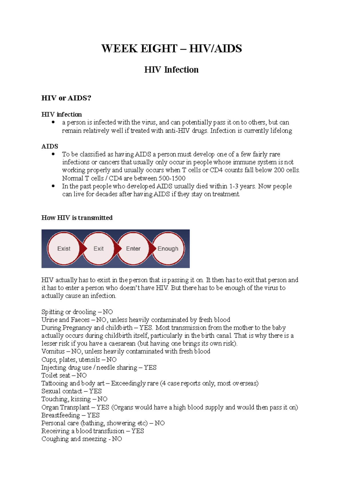 psyc3500-exam-notes-hiv-aids-summary-psycho-oncology-week-eight