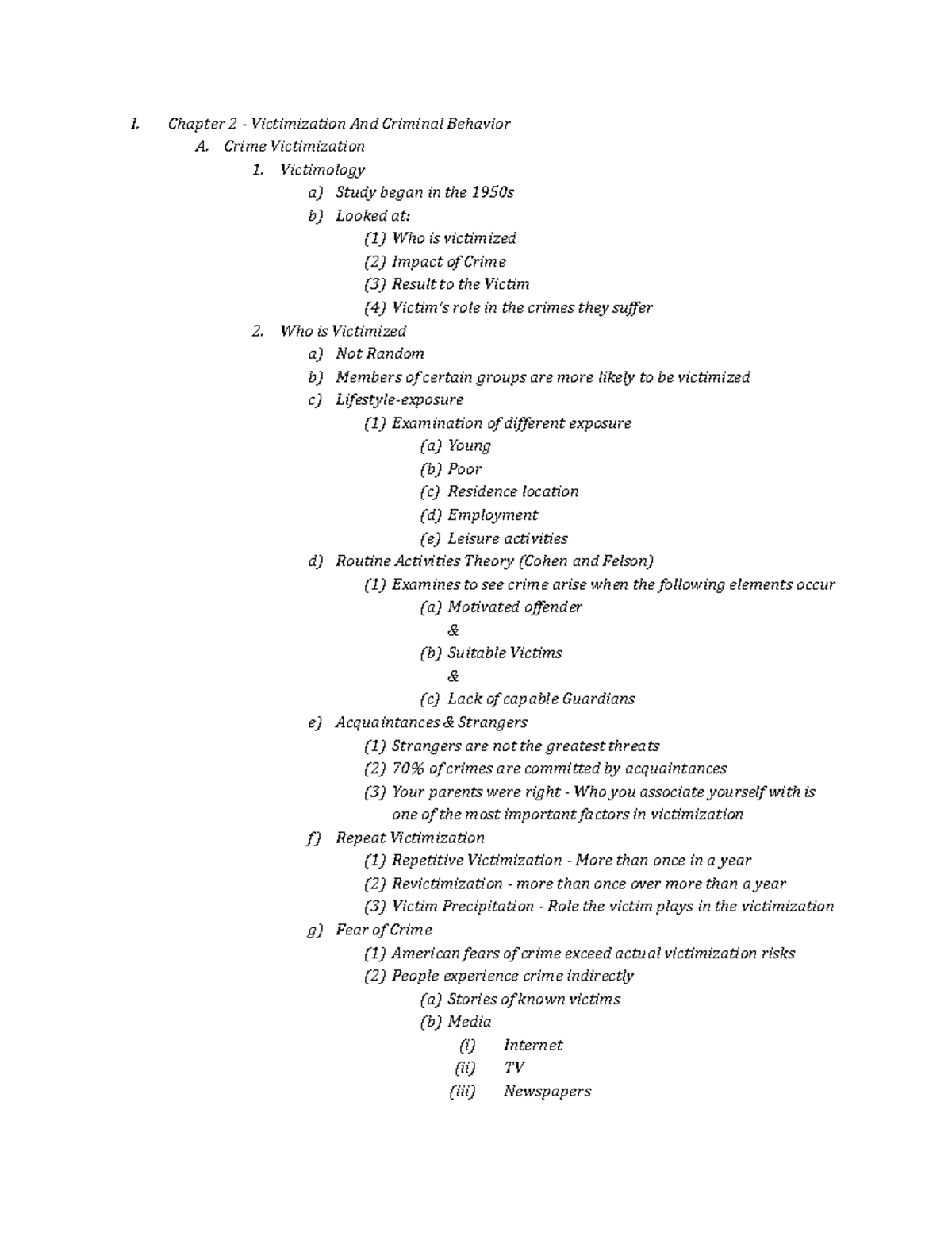 Chapter 2 - Course was all note based and followed the exam almost ...