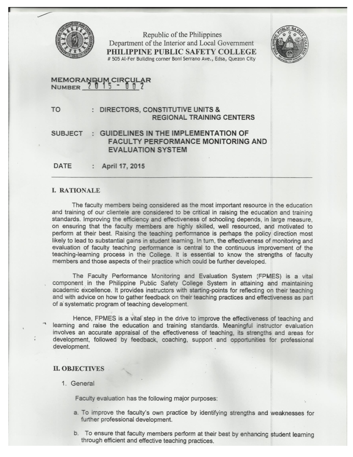 Mc Guidelines guide Philosophical Foundations in Education Studocu