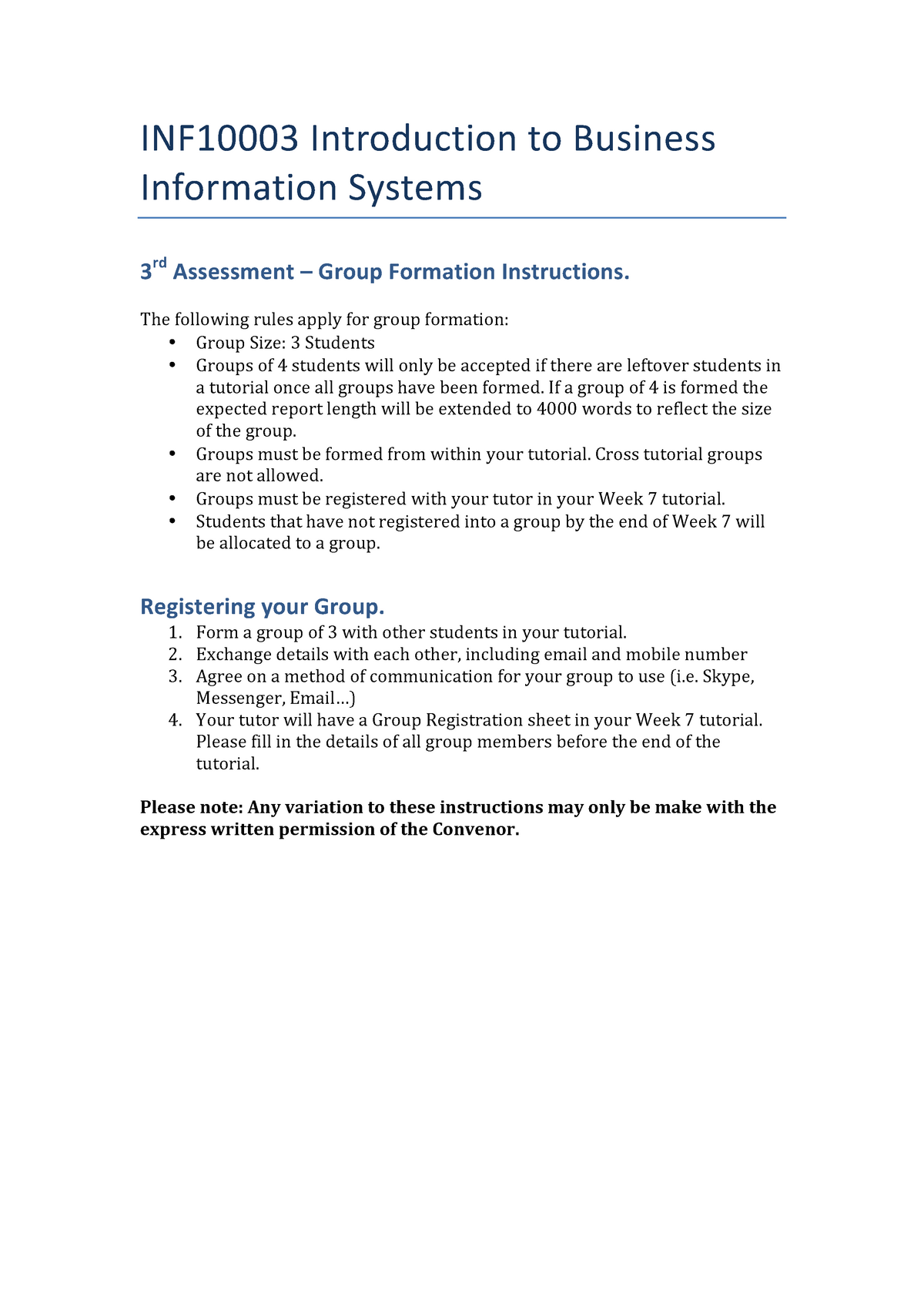 inf10003 introduction to business information systems assignment 2 individual report