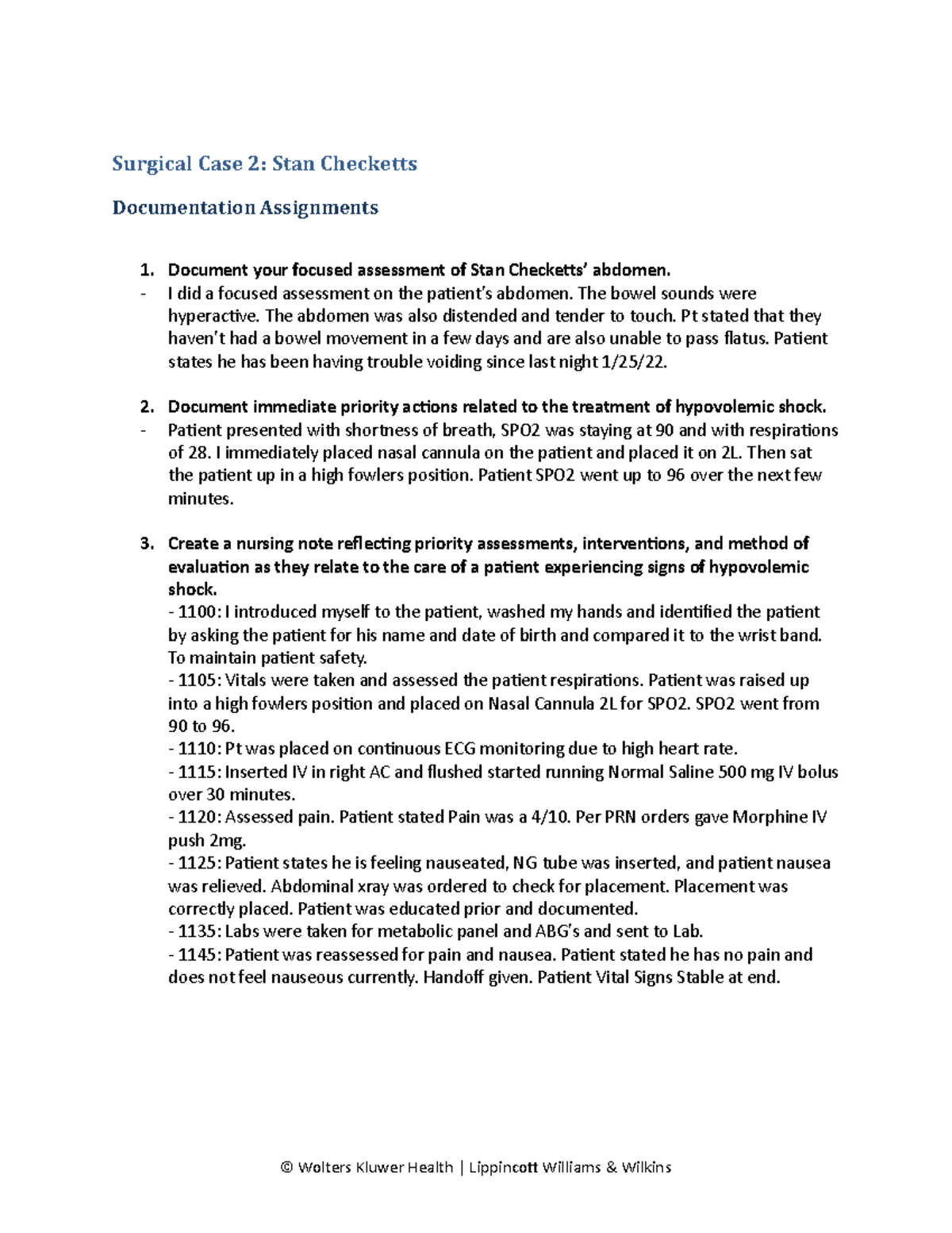 Vsims Stan's questions - Surgical Case 2: Stan Checketts Documentation ...