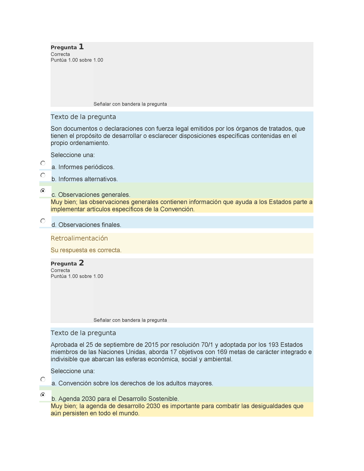 Mod 3 - Apuntes De Derechos Humanos - Pregunta 1 Correcta Puntúa 1 ...