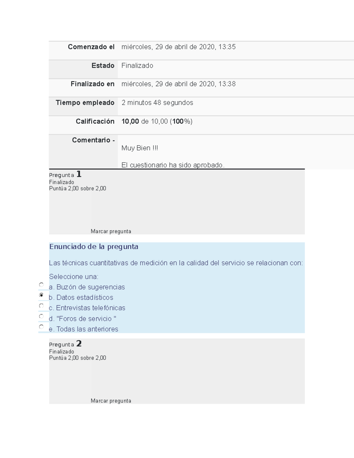 Evaluacion Modulo 3 Final - Comenzado El Miércoles, 29 De Abril De 2020 ...