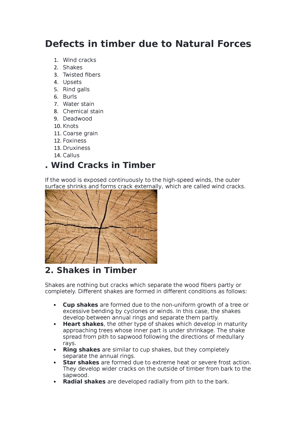Defects in Timber | PDF | Wood | Lumber