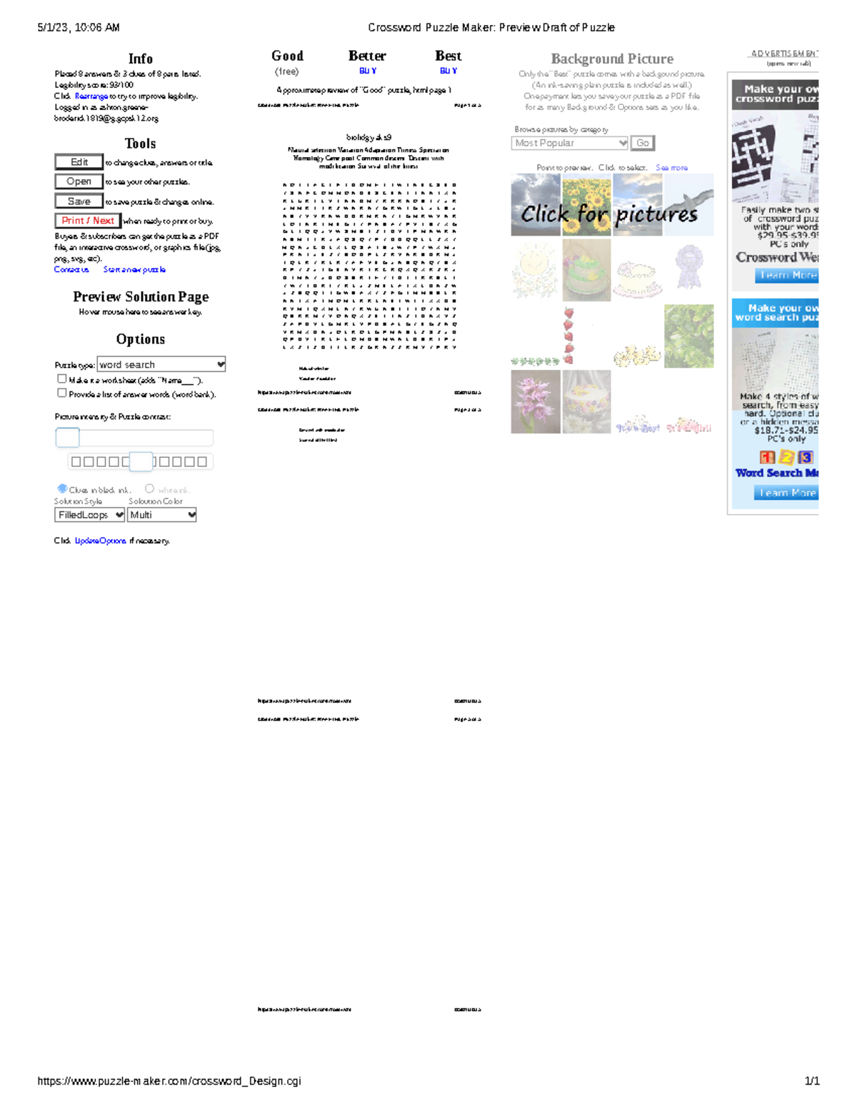 Conteo del 1 al 9 worksheet  Word search puzzle, Words, Search