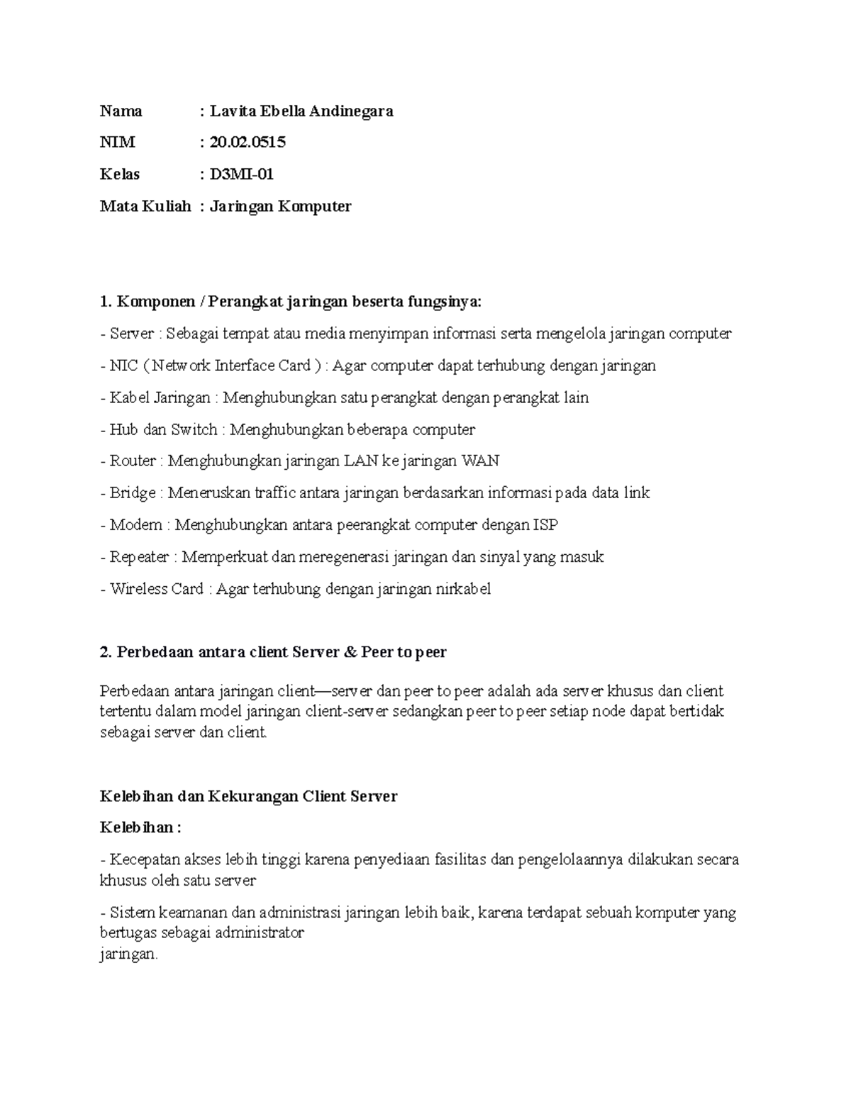 soal essay tentang database server