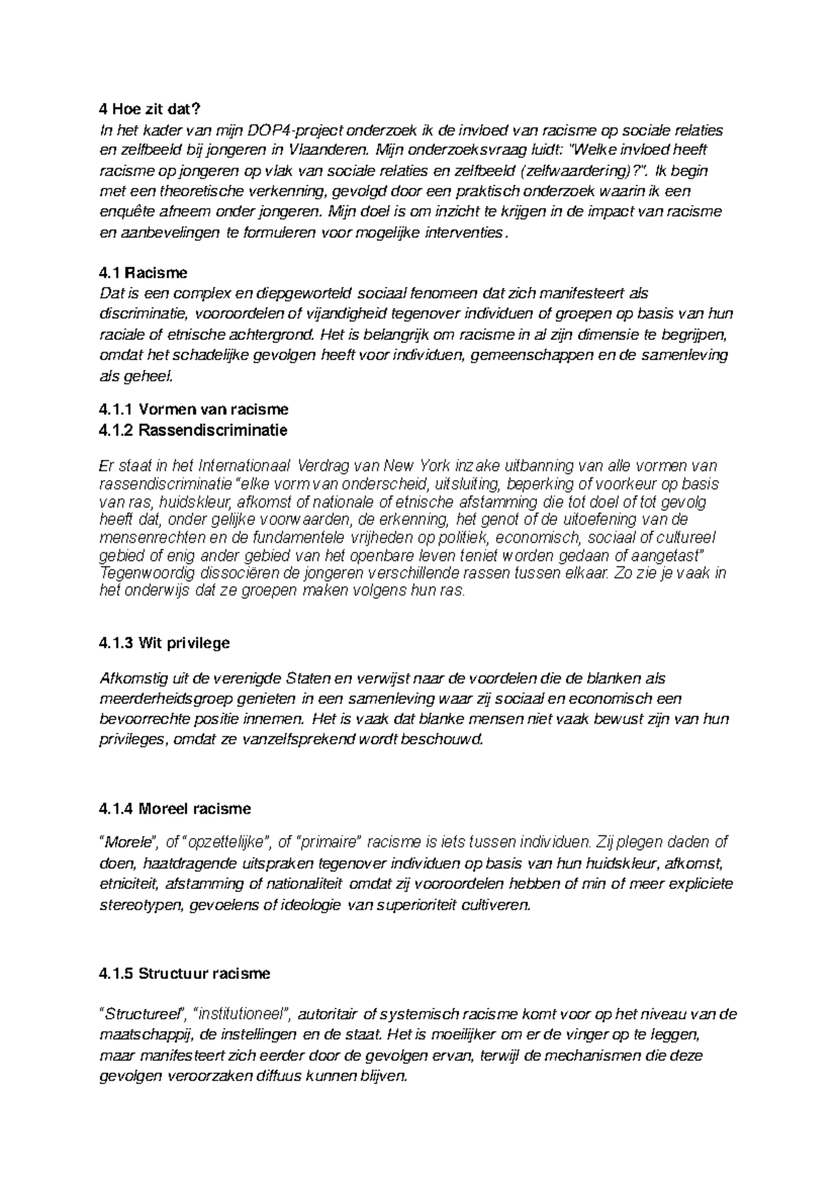 Kopie van DOP 4 - Structuur schriftelijk verslag - 4 Hoe zit dat? In ...