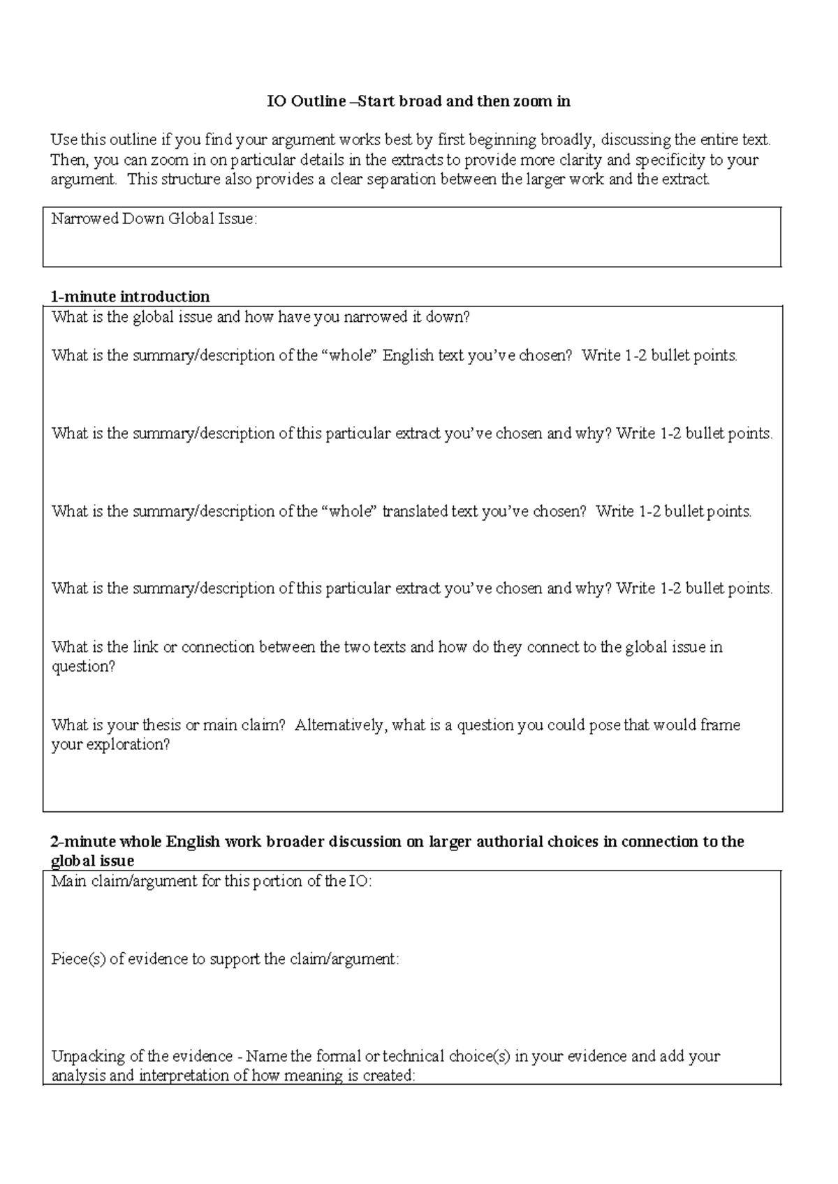 IB English IO - Zoom Out, Then In Outline - Copy - IO Outline –Start ...