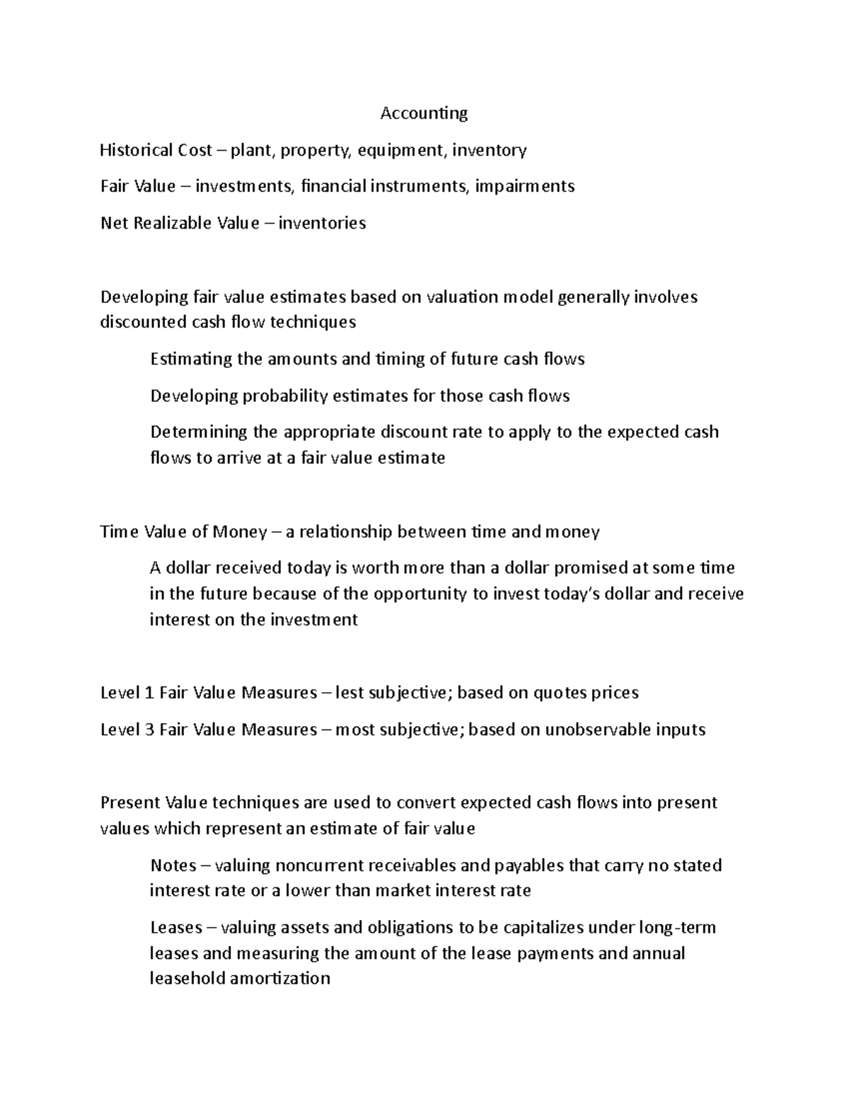 Chapter 6 - Accounting Historical Cost – plant, property, equipment ...