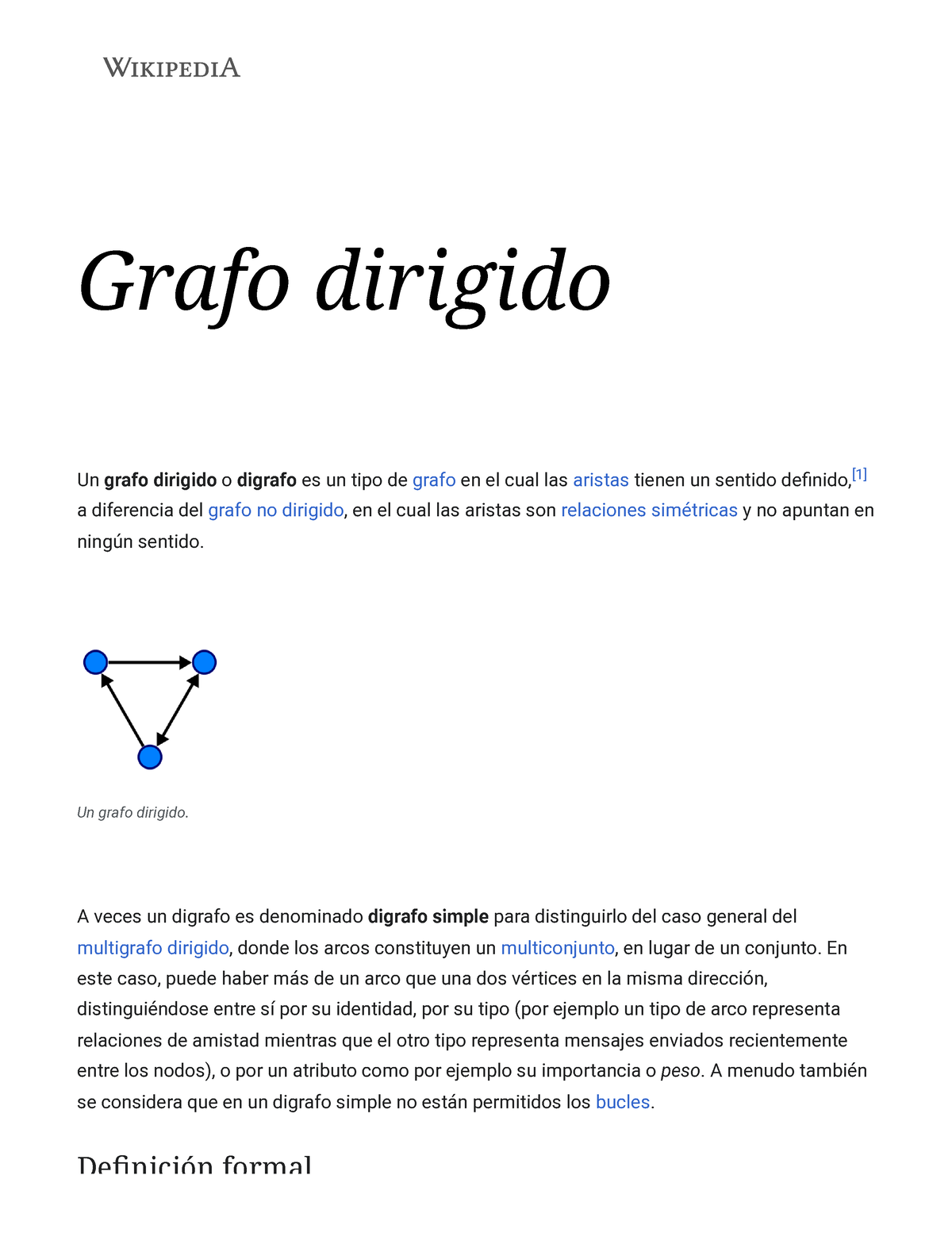 Grafo Dirigido Wikipedia La Enciclopedia Libre Grafo Dirigido Un Grafo Dirigido O Digrafo