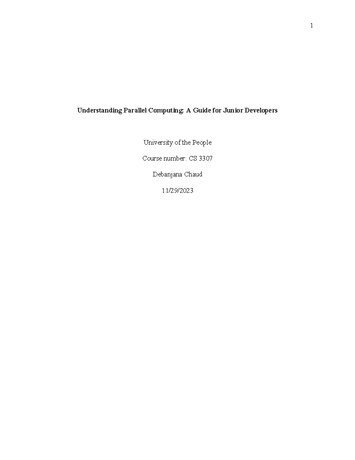 Understanding Parallel Computing - Traditional computing, or serial ...