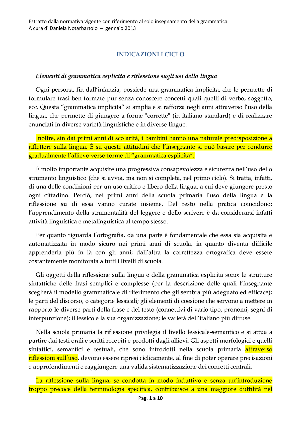 predicato verbal..  Insegnamento della scrittura, Lezioni di grammatica,  Istruzione