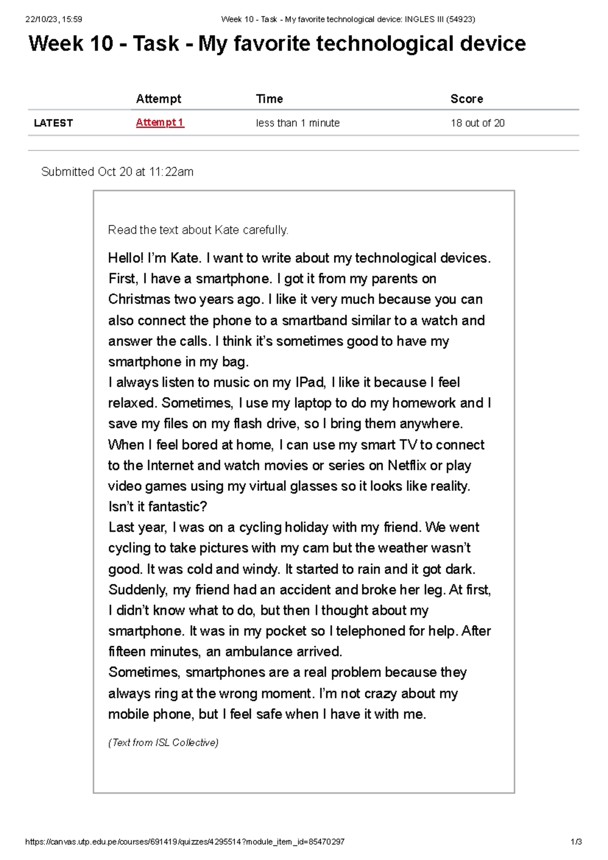 Week10TaskMyfavoritetechnologicaldevice InglesIII 22/10/23, 15