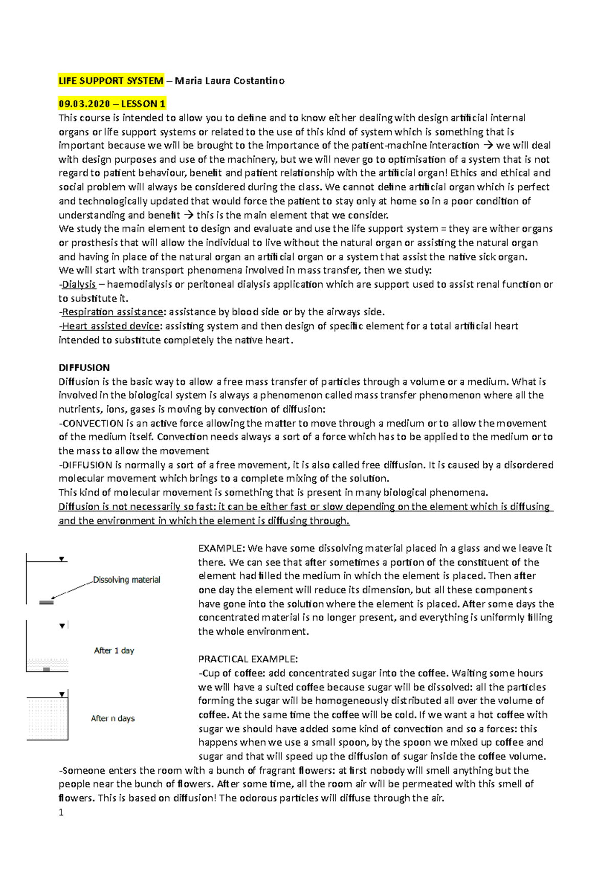 life-support-systems-appunti-lezioni-life-support-system-maria