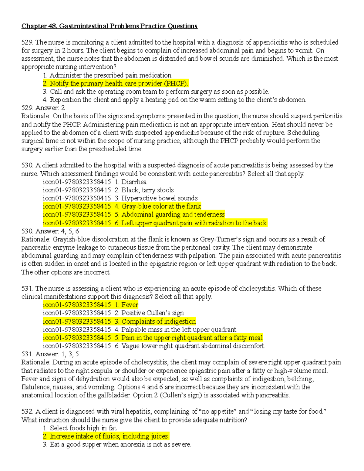 kernan-exam-3-saunders-review-questions-chapter-48-gastrointestinal