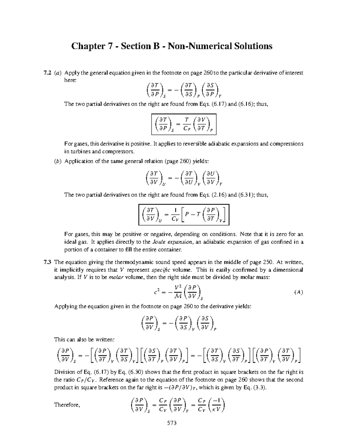 SM 7B - Lecture Note - Chapter 7 - Section B - Non-Numerical Solutions ...