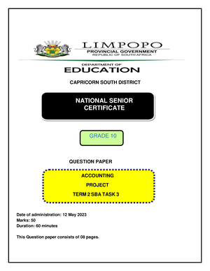 accounting grade 12 case study term 3 2022 memorandum