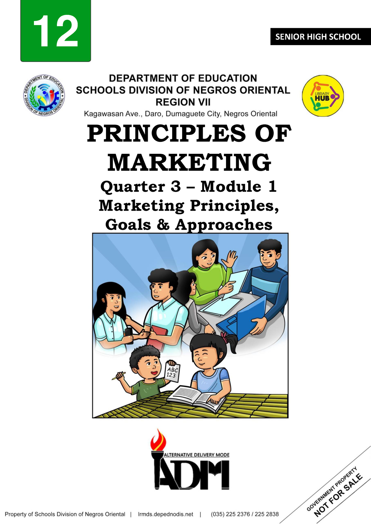 Principles Of Mktg-Q1-Module-1 - 12 PRINCIPLES OF MARKETING Quarter 3 ...