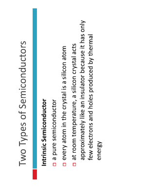 Two Types of Semiconductors