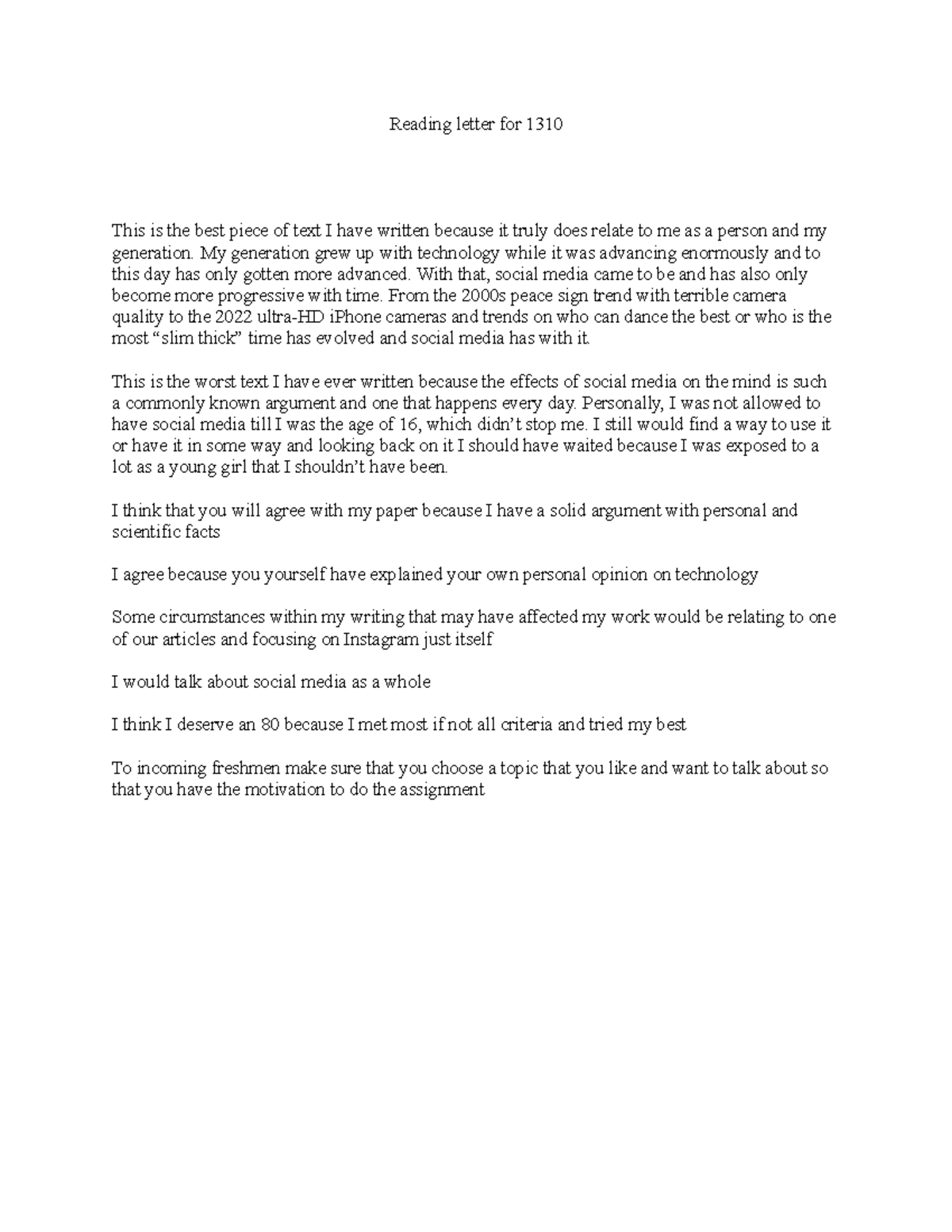 Reading letter for 1310 - Reading letter for 1310 This is the best ...