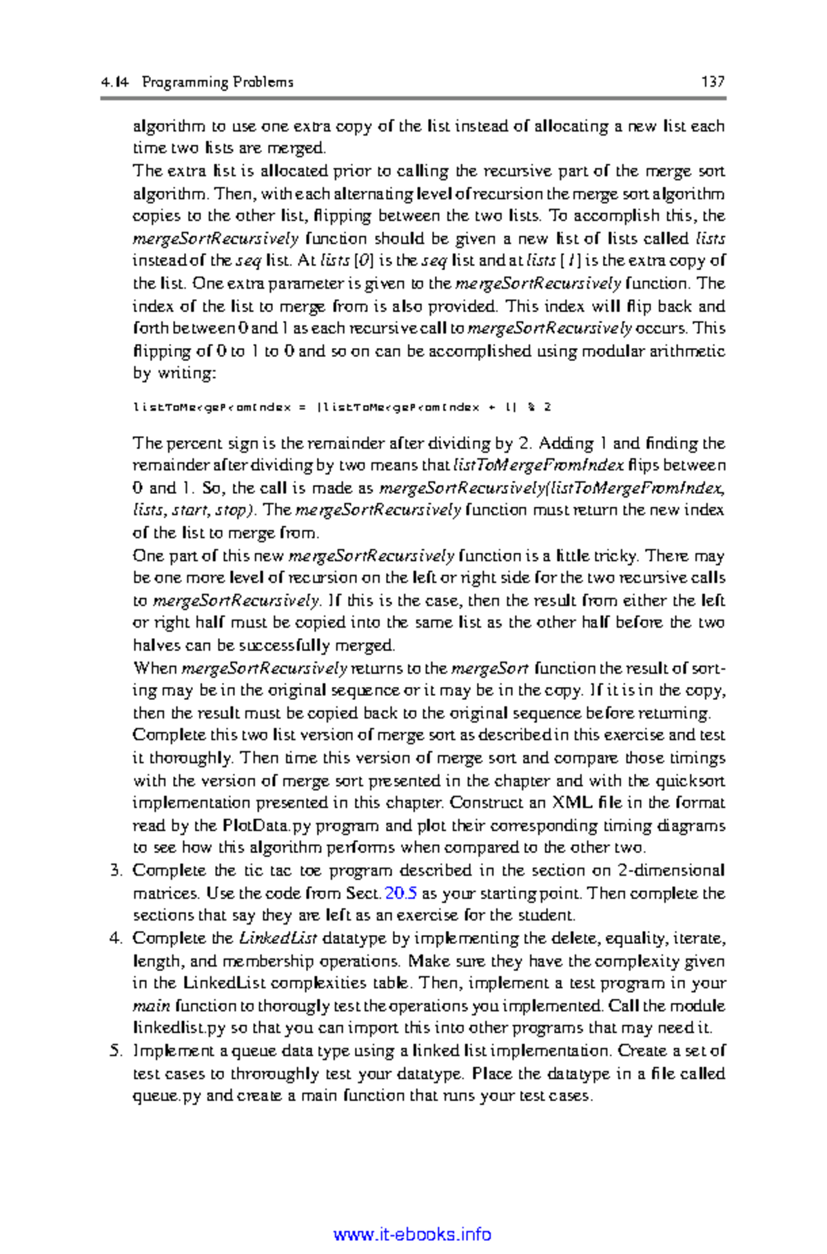 Data Structures and Algorithms with Python-51 - 4 Programming Problems ...